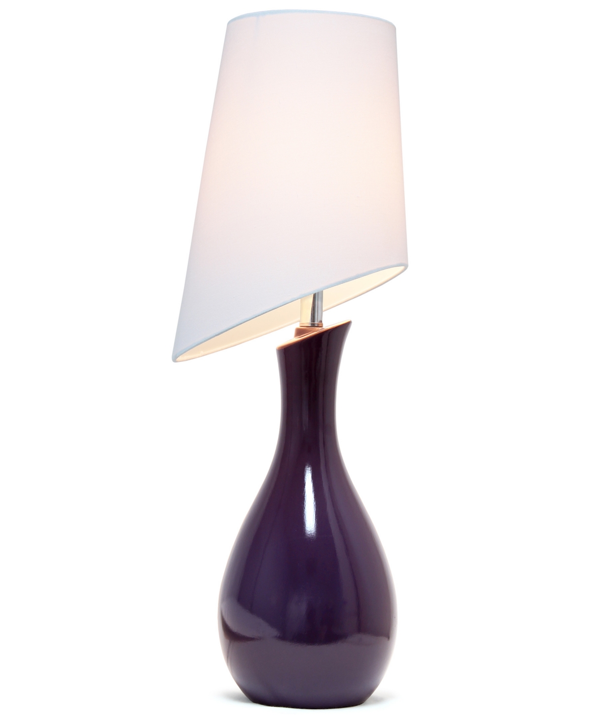 Lalia Home 29" Eggplant Contemporary Table Lamp In Purple