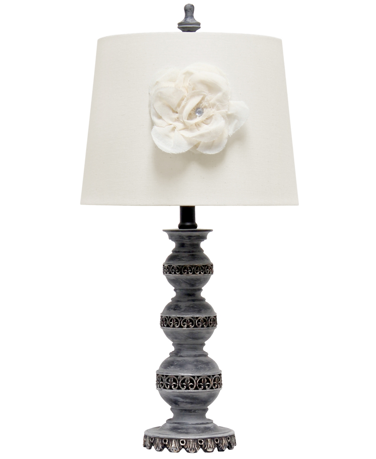 Lalia Home 25" Elegant Embellished Table Lamp In Aged Bronze