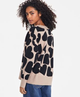 Women's V-Neck Dropped-Shoulder Sweater, Created for Macy's