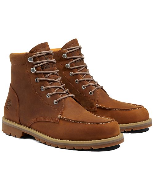 alfani Timberland Men's Redwood Falls Waterproof Moc Toe Boots from Finish Line Brands