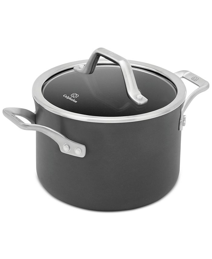 Calphalon Signature Stainless Steel 5 Qt. Dutch Oven with Cover - Macy's
