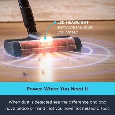 Cordless Stick Vacuum Cleaner 24oz Dust Cup - Black