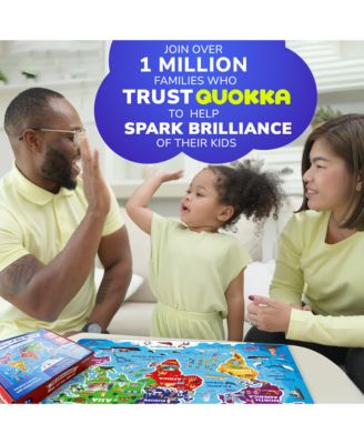 70 Pcs Jigsaw Puzzles for Kids Ages 4-6 - 400+ Facts on 50 Flashcards