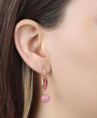Glass Acrylic Bead Drop Earrings