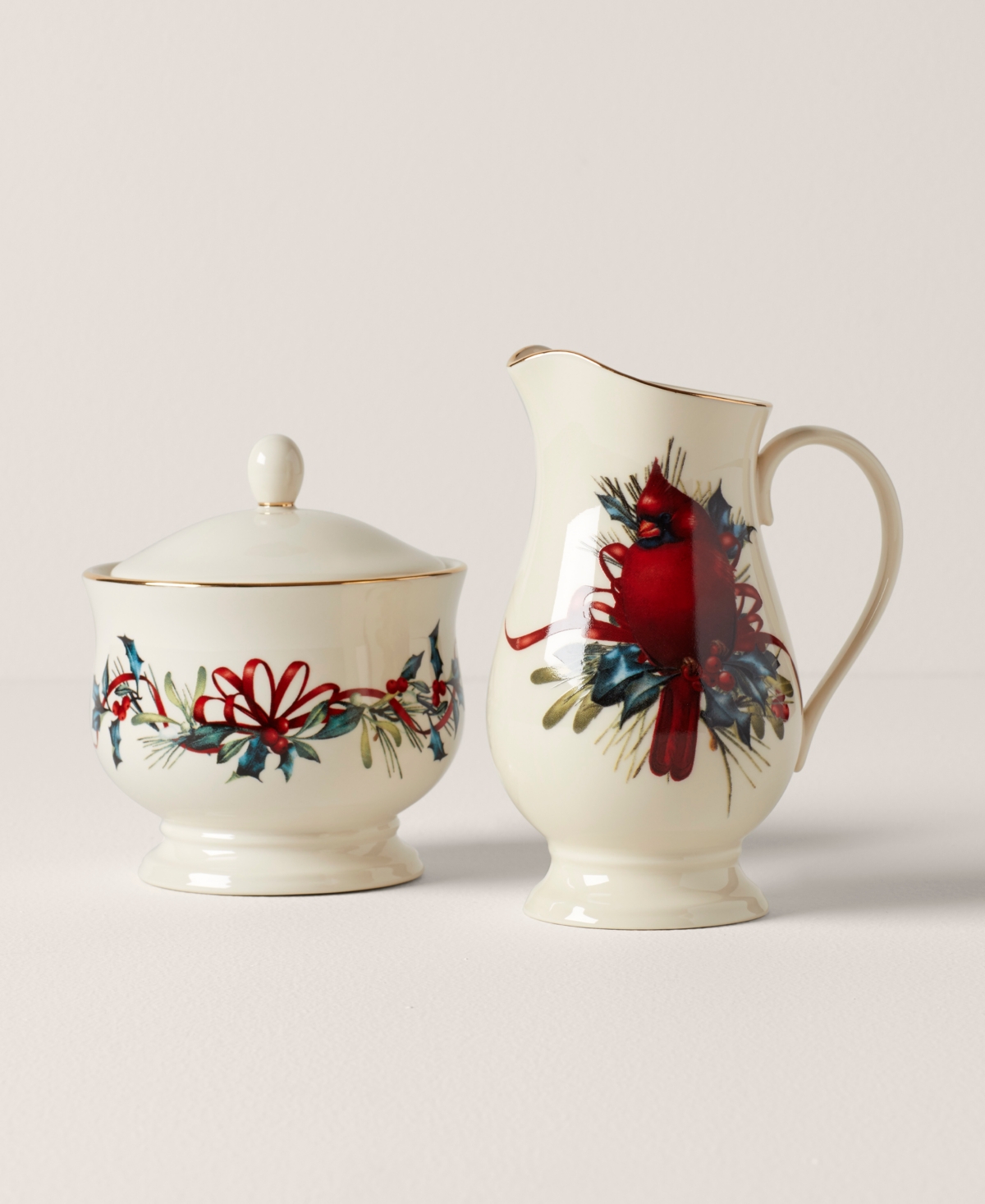 Lenox Winter Greetings Sugar & Creamer Set In No Color