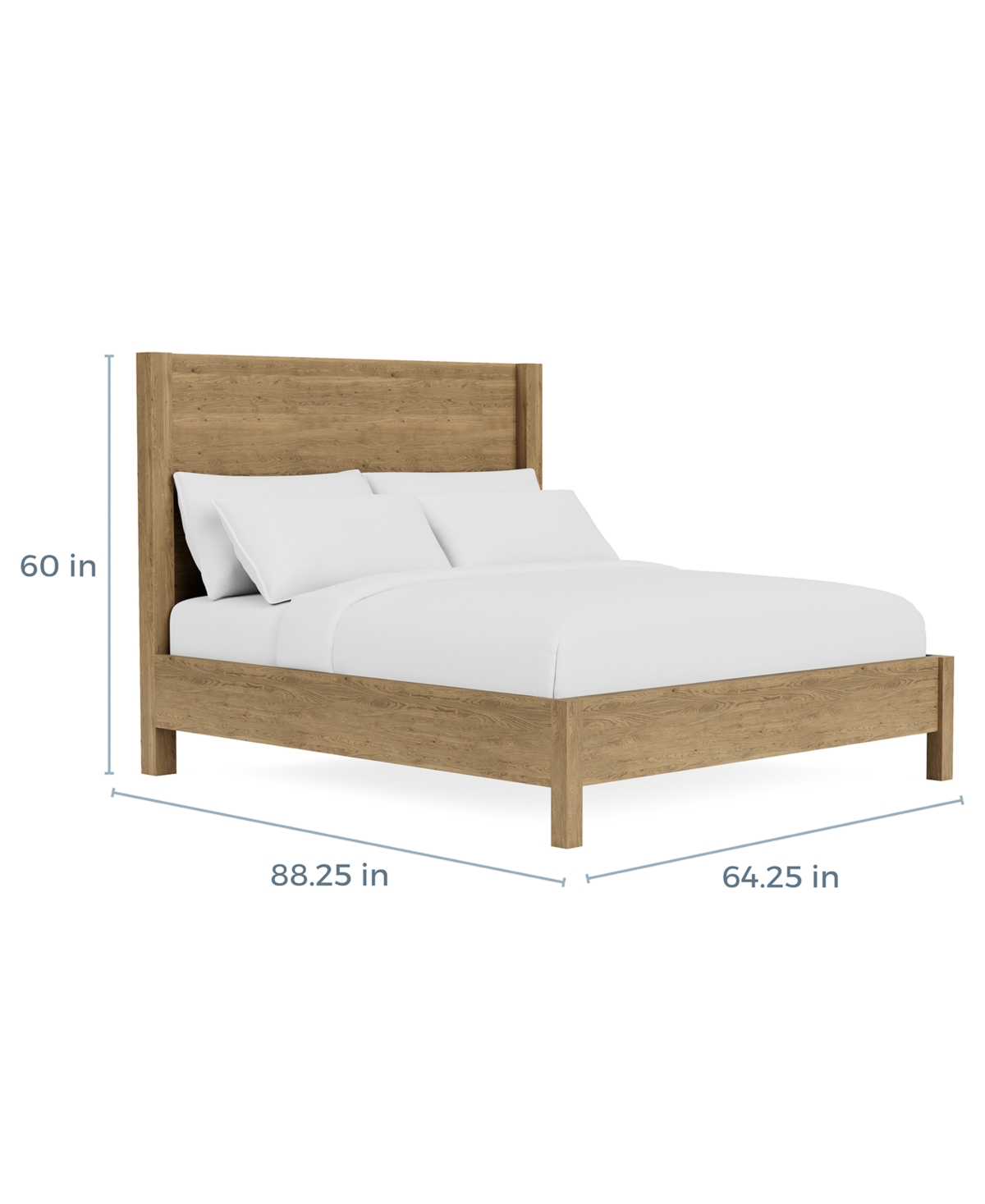 MACY'S DAVIE QUEEN PANEL BED 