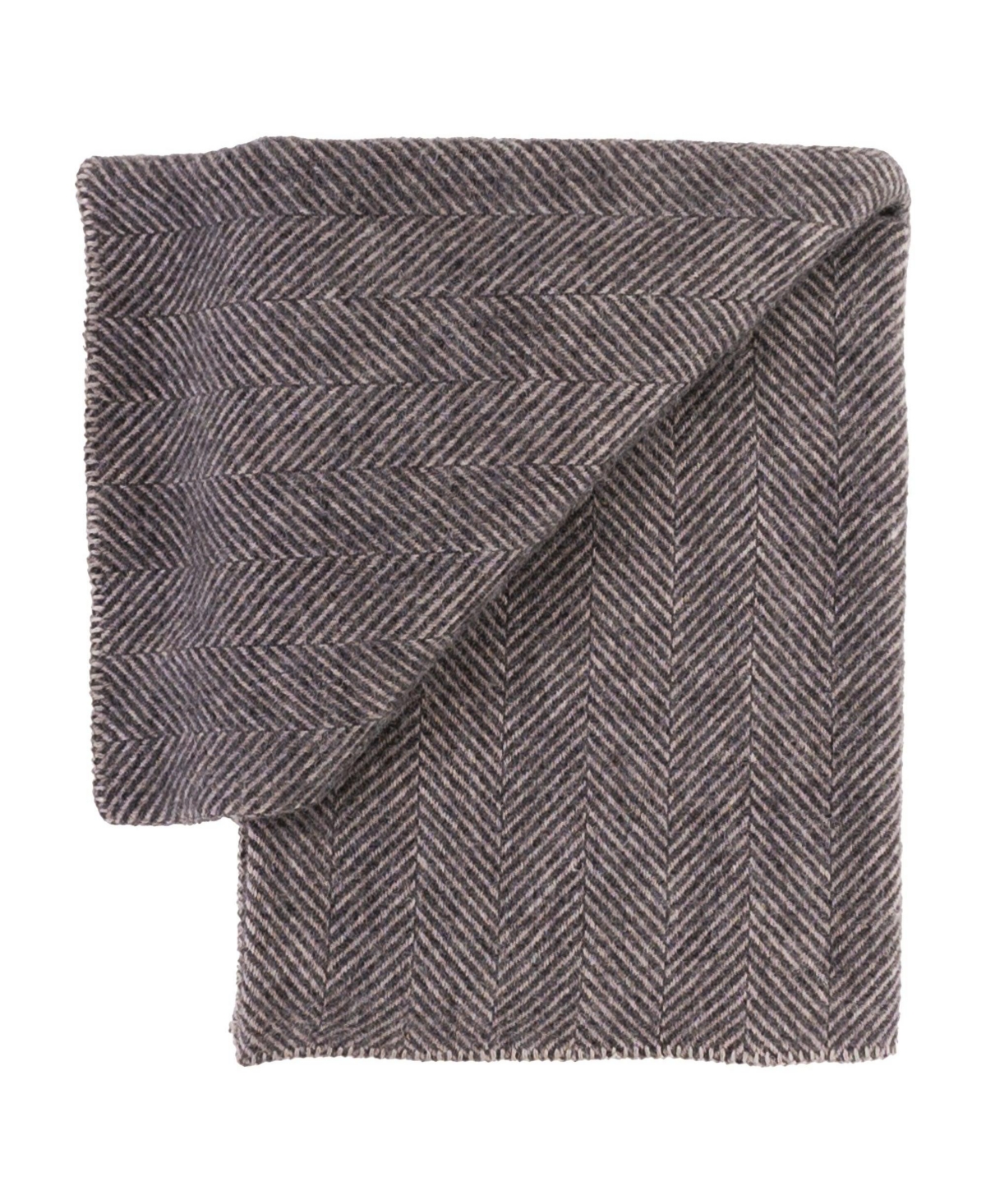 Prince Of Scots Highland Tweeds Big Throw, 59" X 80" In Charcoal