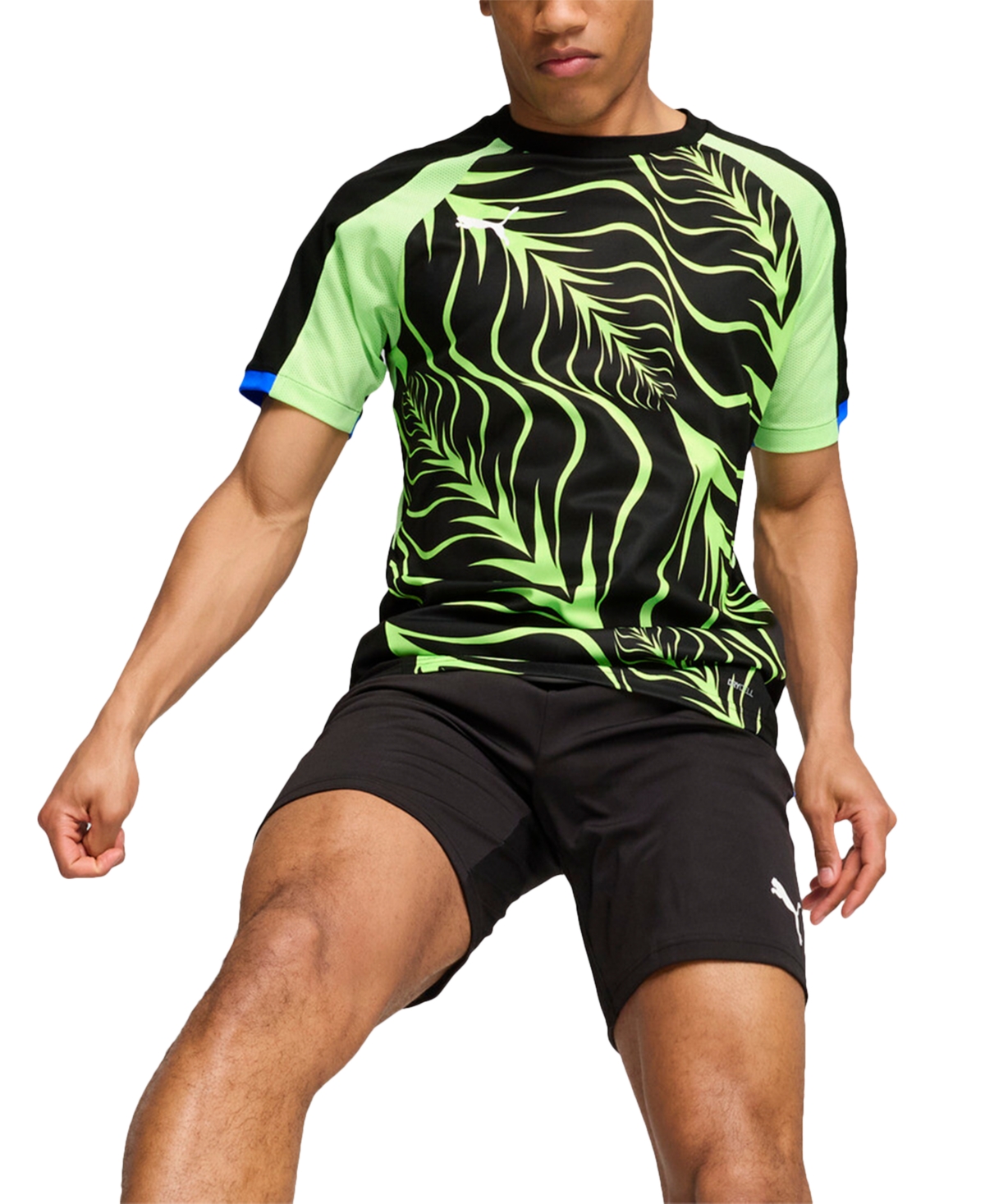 Puma Men's Individual Liga Graphic Jersey - Puma Black-fizzy Apple