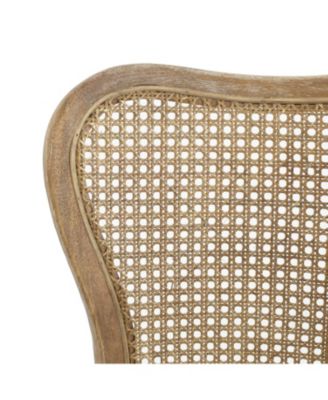 Vintage Rattan Dining Chair: Retro Charm, Premium Comfort Set of 2