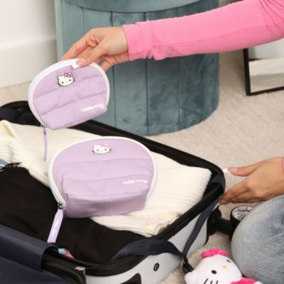 Sanrio Purple Large and Small Dome Cosmetic Travel Bag