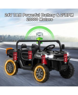 24V 2-Seater Ride-On Dump Truck – Remote, LED & Music
