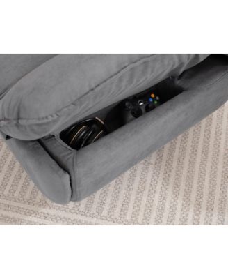 Power Recliner Swivel Glider USB Charger With Bluetooth Music Player Different Function Sleep Working Game and Leisure Model Grey