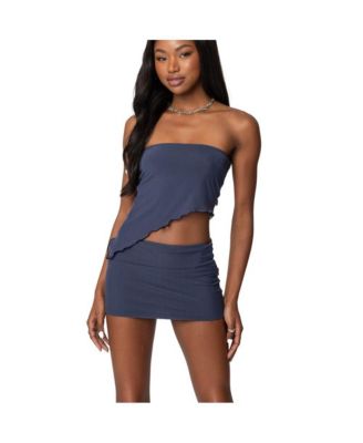 Women's Vivi Mesh Asymmetric Tube Top