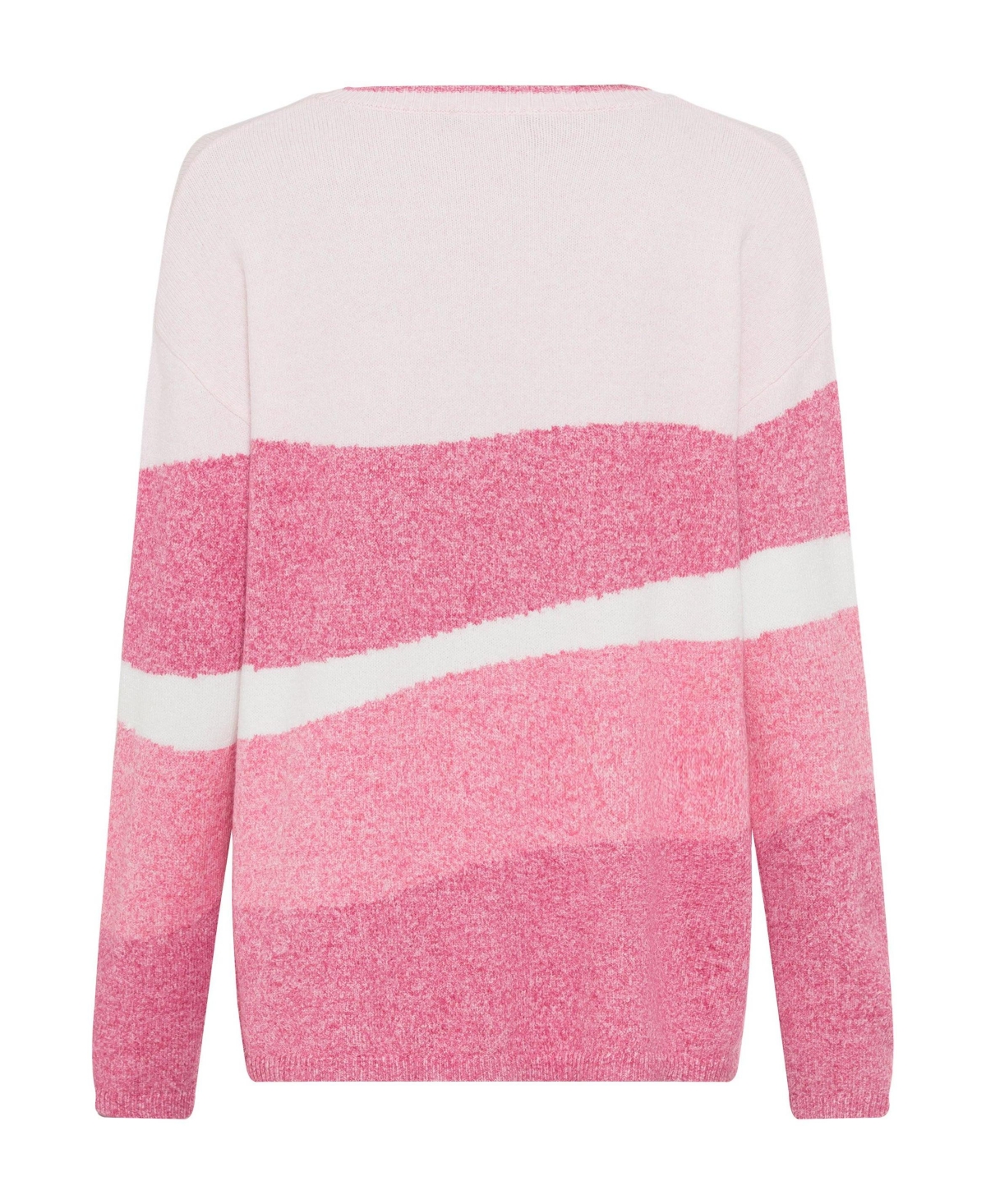 Olsen Women's Long Sleeve Boat Neck Melange Sweater