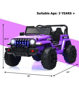 12V Kids Ride-On Jeep Car – 2.4G Remote, Music & Realistic Drive