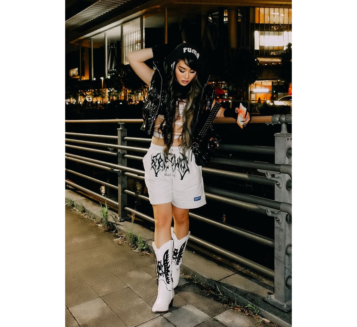 London Rag Thistle Winged Patchwork Cowboy Boots