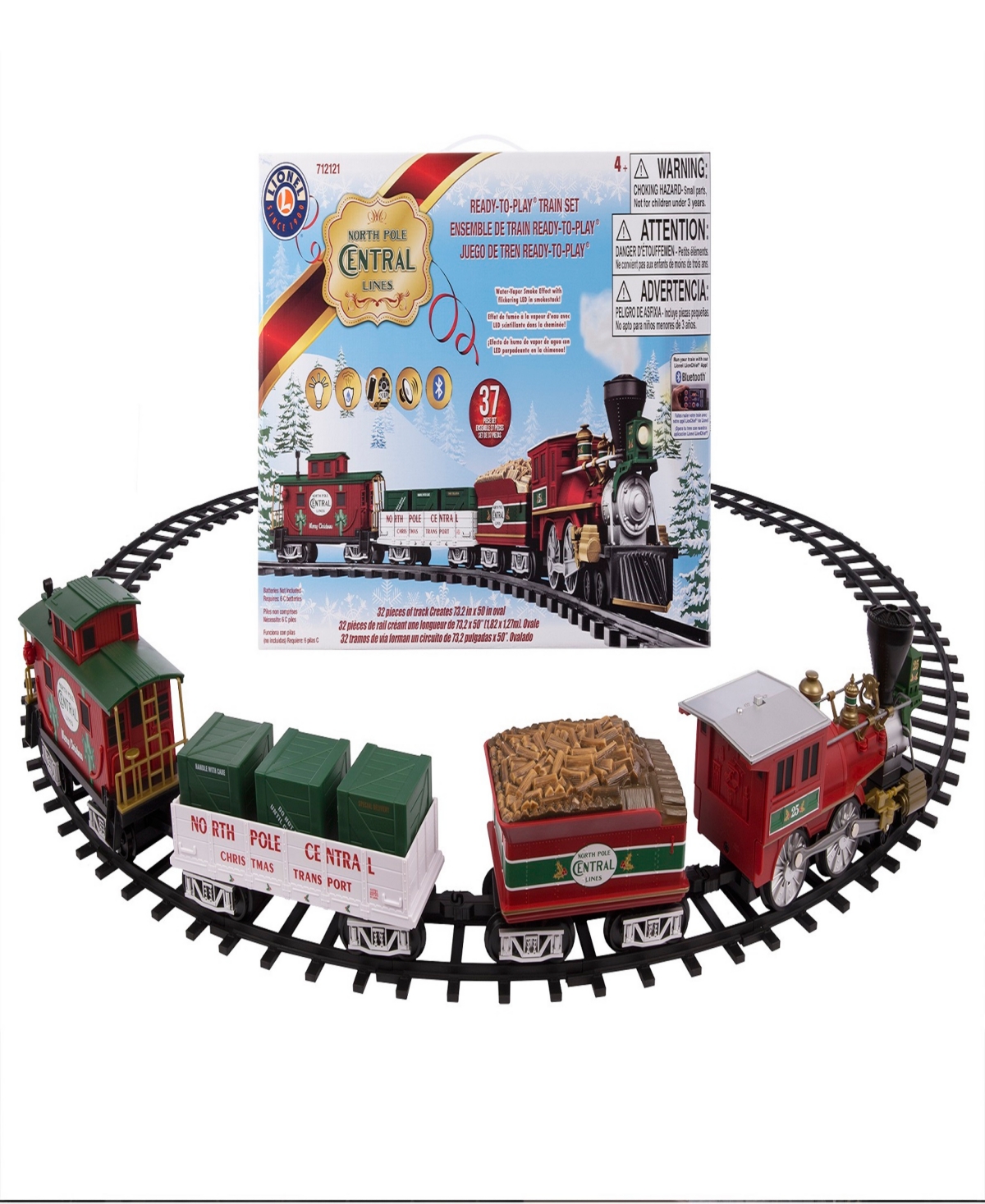 LIONEL NORTH POLE CENTRAL READY TO PLAY TRAIN SET WITH BLUETOOTH 