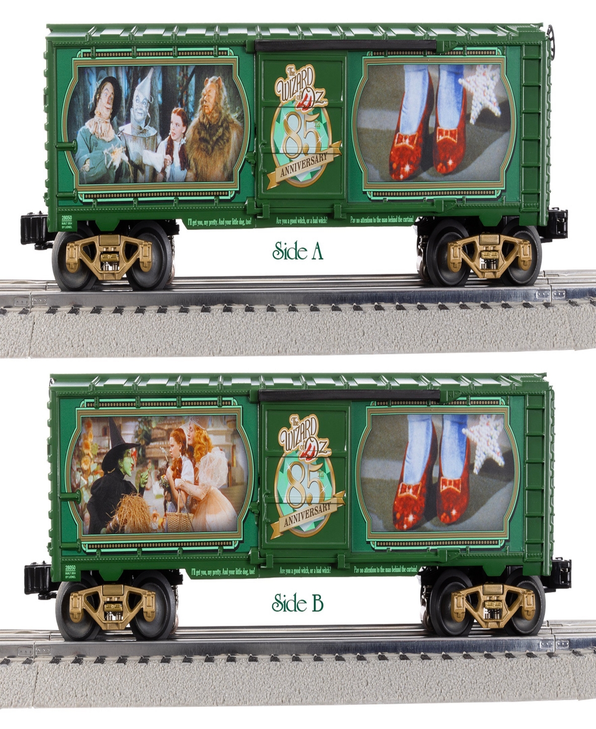 LIONEL WARNER BROS. WIZARD OF OZ ILLUMINATED RED SLIPPERS BOXCAR 