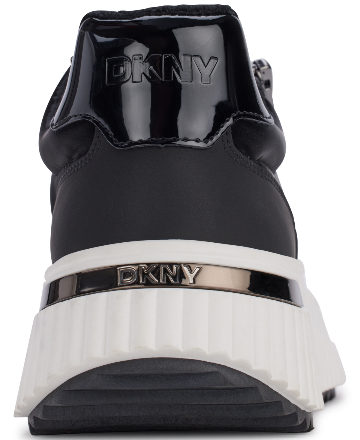 Shop Dkny Women's Laurence Zip Sneakers In Black