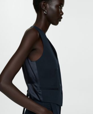 Women's Buttons Detail Suit Vest