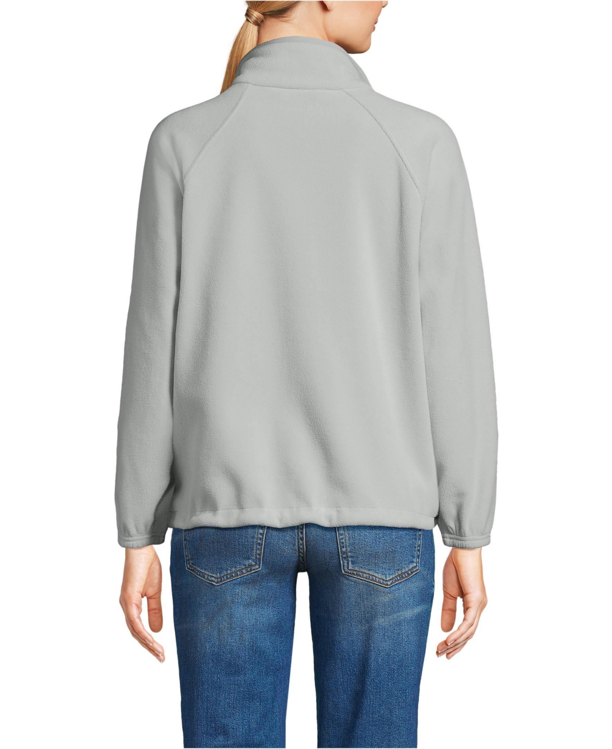 Lands' End Women's Anyweather Fleece Snap Front Jacket
