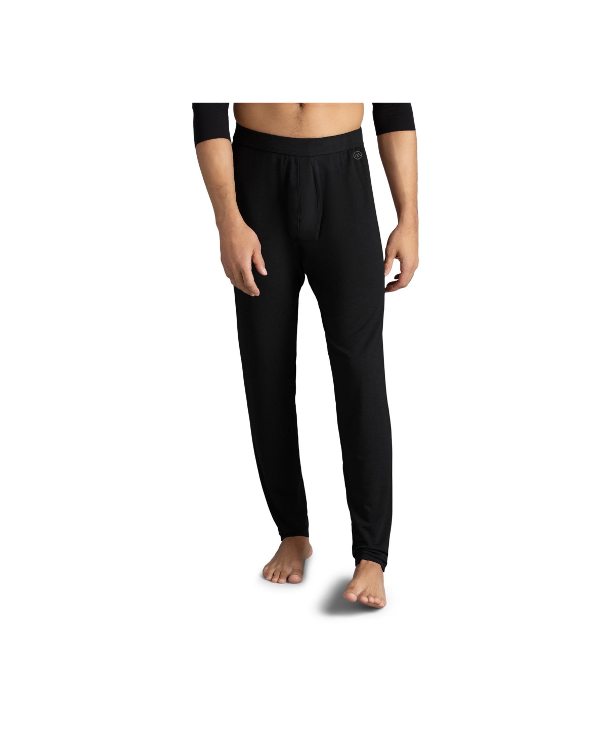 Men's Heat Baselayer Thermal Long John Underwear - Black
