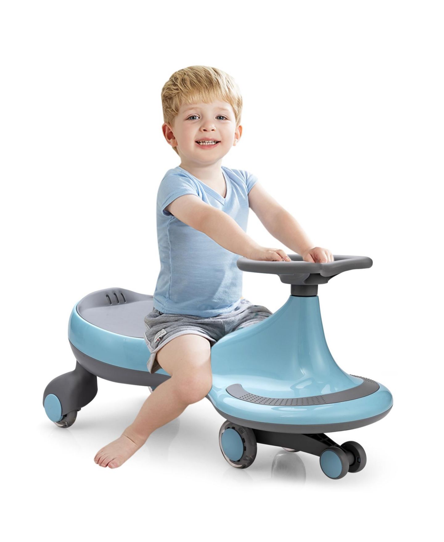 Детская игрушка HONGGE Wiggle Car Battery-Free Ride-On Toy with Flashing Wheels, Ages 3+ — фото 5