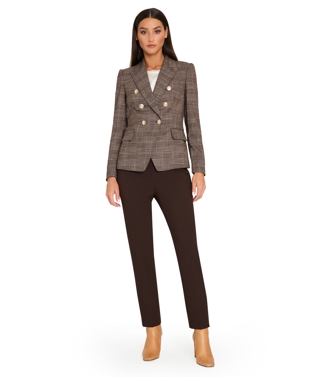 Tahari Asl Women's Mid-Rise Ankle Pants