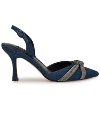 Women's Deby Embellished Slingback Stiletto Pumps