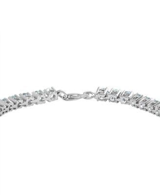 EFFY&reg; Aquamarine (7-1/2 ct. t.w.) Tennis Bracelet in Sterling Silver