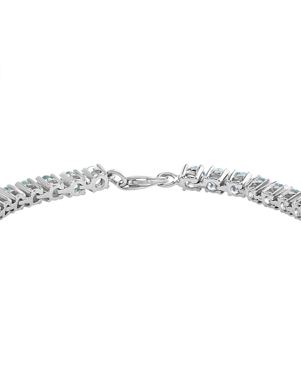 Effy Collection Effy Aquamarine (7-1/2 Ct. T.w.) Tennis Bracelet In Sterling Silver In Aquamarine