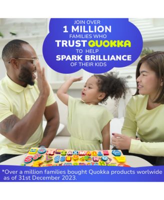 3xSET Chunky Wooden Puzzles for Toddlers 1-3 - Numbers Alphabet Shapes