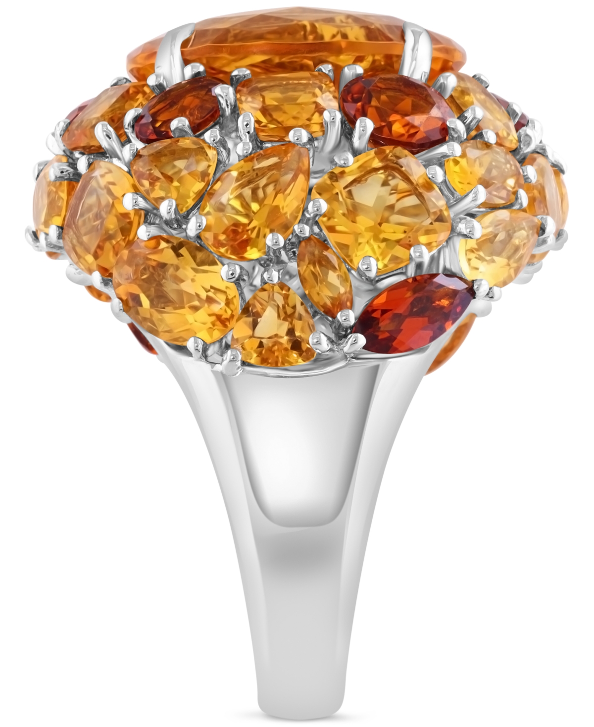 Effy Collection Effy Citrine (5-1/2 Ct. T.w.) Oval Ring In Sterling Silver In Citrine