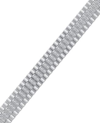Men's Diamond Bracelet (1 ct. t.w.) in Sterling Silver