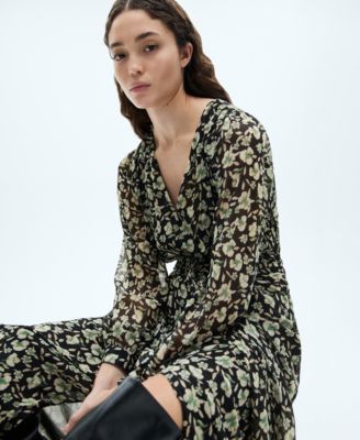 Women's Floral Chiffon Dress