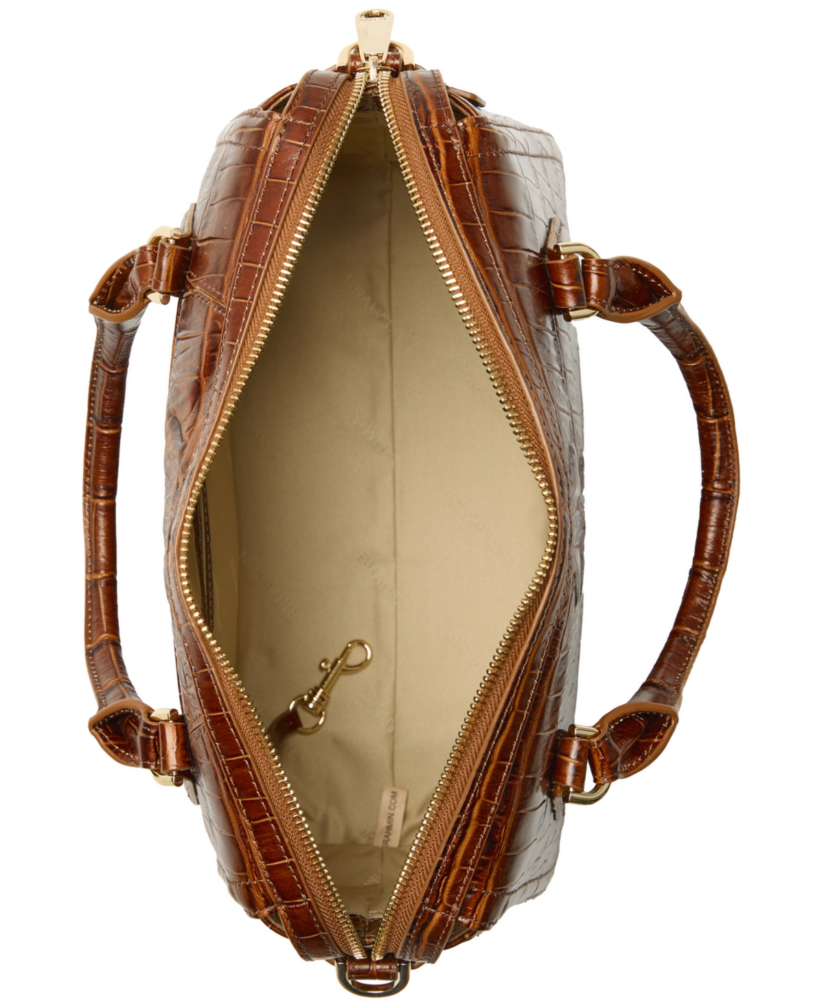 Brahmin MicaelaMarana Medium Leather Satchel - Chestnut