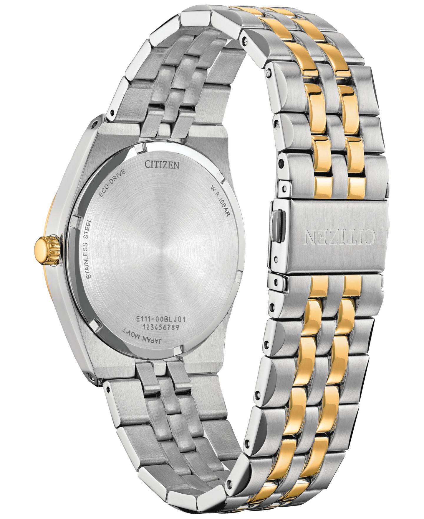 Мужские часы Citizen Eco-Drive Corso Diamond (1/10 ct. t.w.) Two-Tone Stainless Steel Bracelet Watch 40mm — фото 5