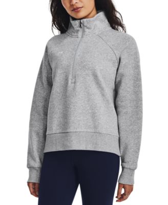 Under Armour - Women's Rival Fleece Mock-Neck Half-Zip Sweatshirt