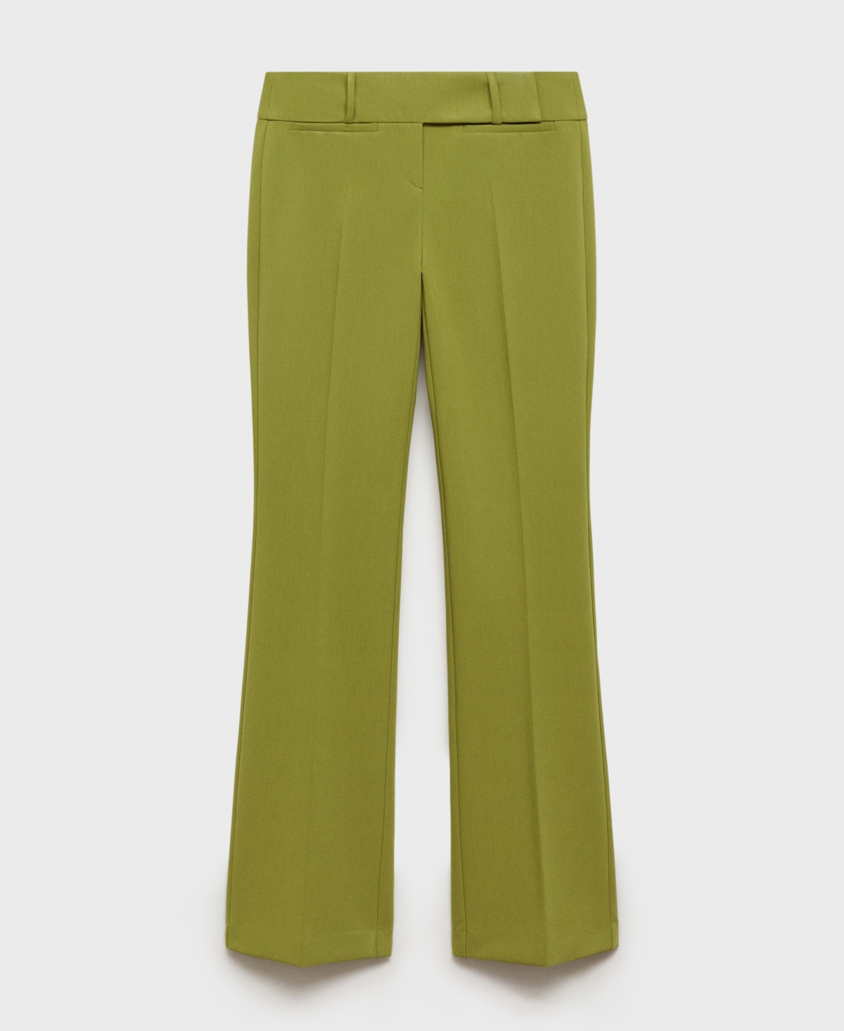 Mango Trousers Green In Green