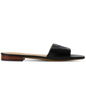 Lauren Ralph Lauren Women's Everly Slide Flat Sandals - Macy's
