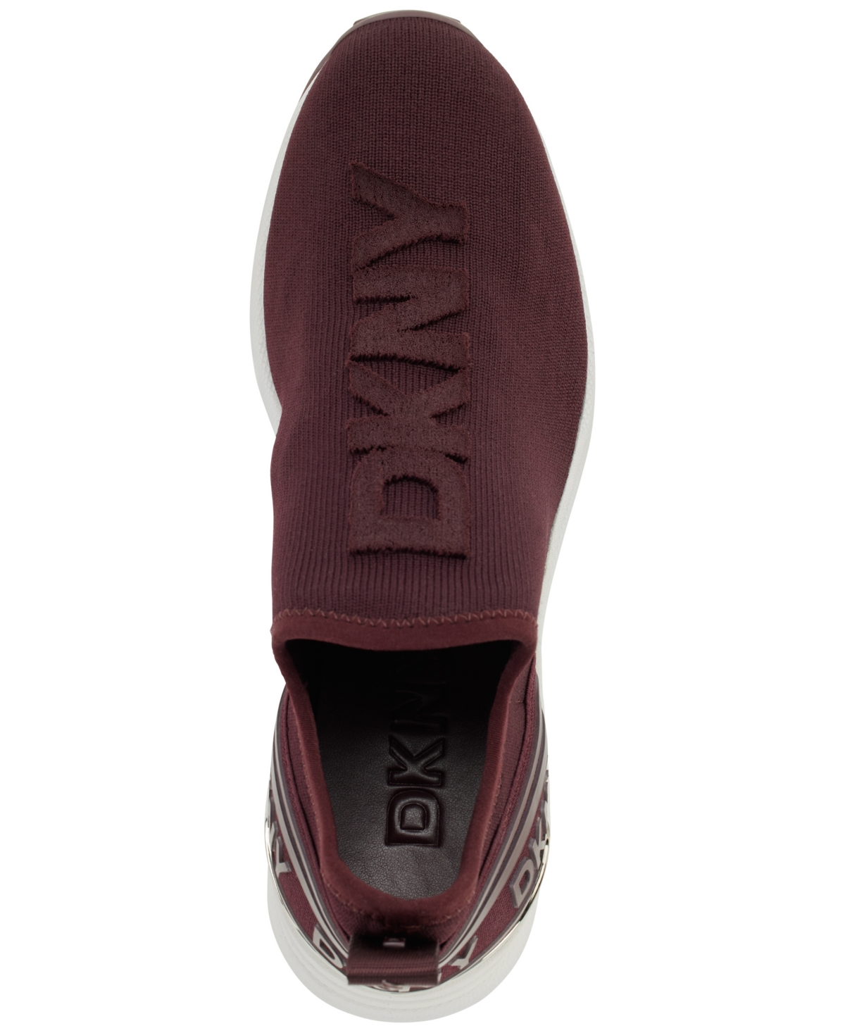 Dkny Keeva Wedge Knit Sneaker In Wine