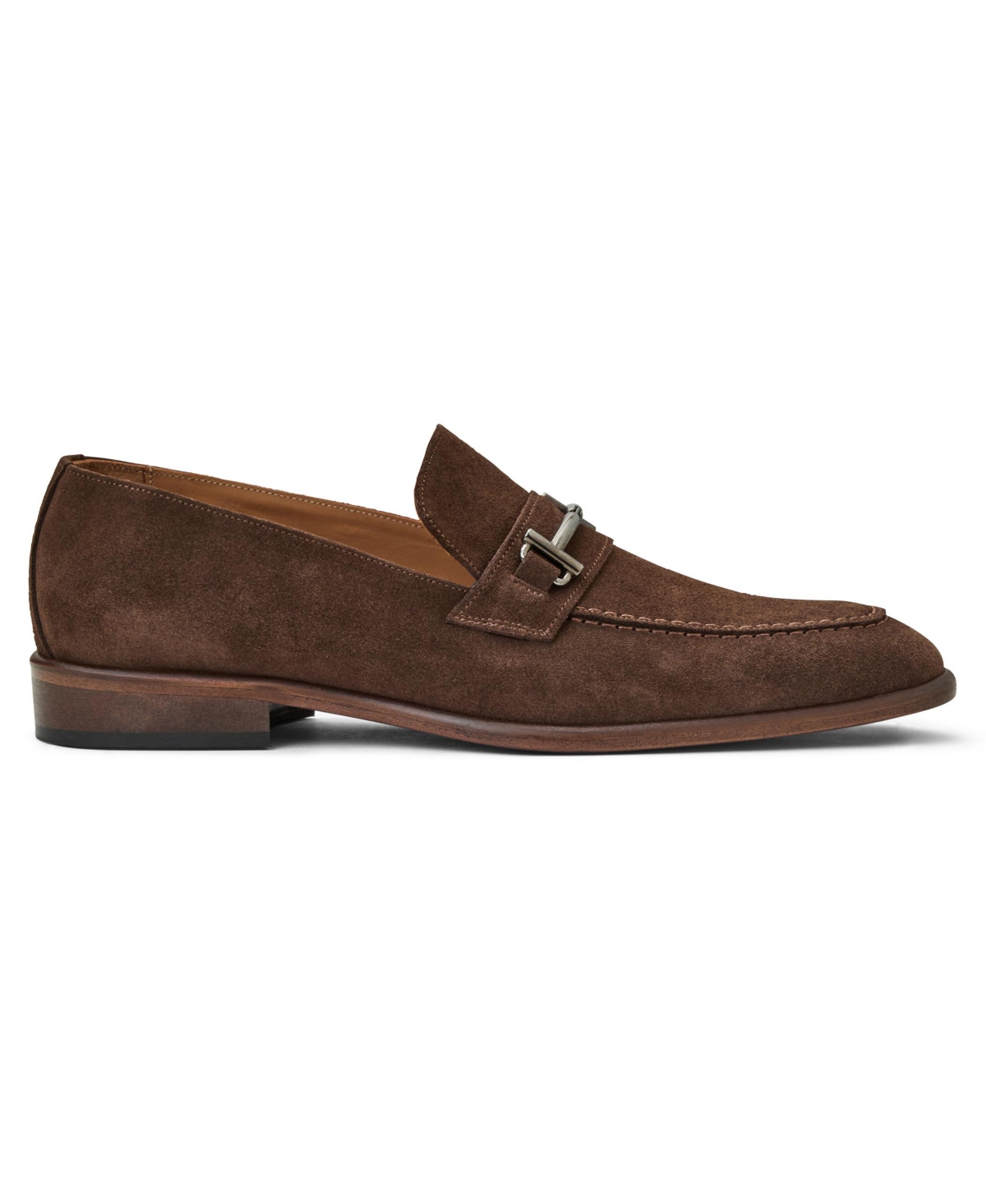 Bruno Magli Sante Bit Loafer In Brown Suede