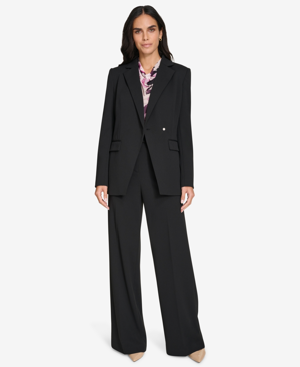 Calvin Klein Women's High-Waist Wide-Leg Pants