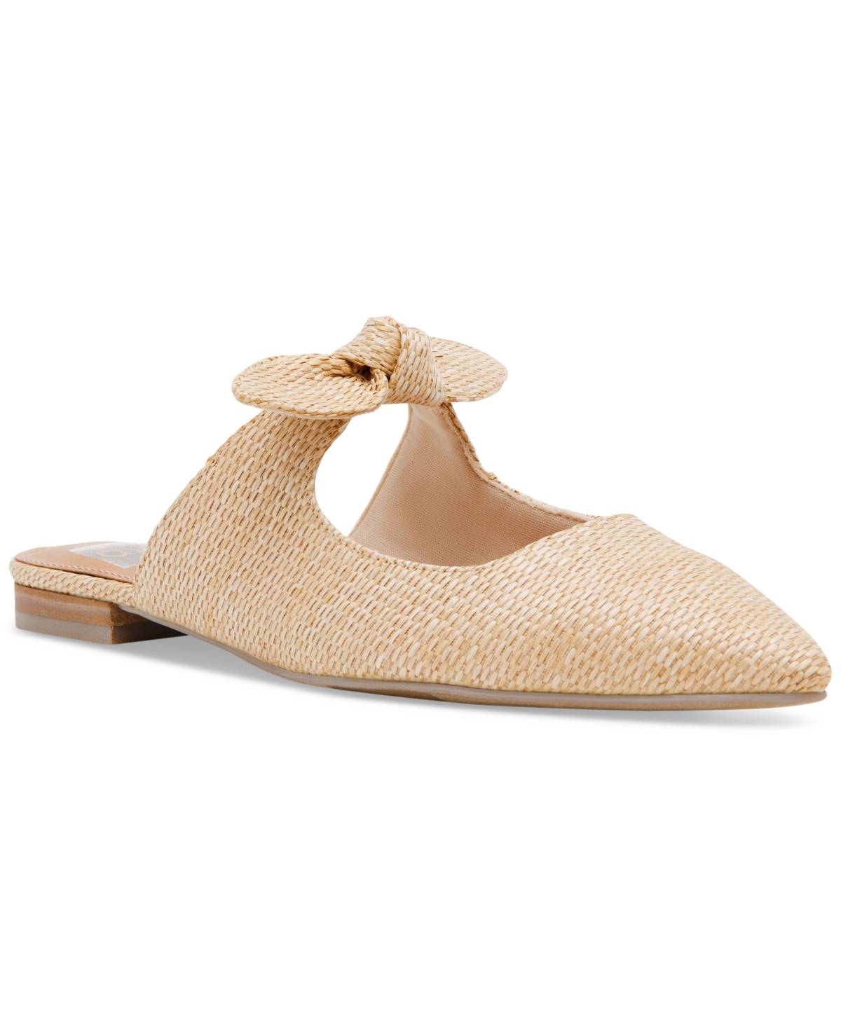 Dv Dolce Vita Women's Christian Bow Knot Mule Slide Flats In Raffia