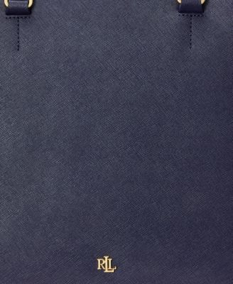 Crosshatch Leather Large Hanna Satchel