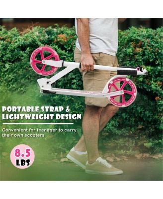 Portable Folding Sports Kick Scooter with LED Wheels