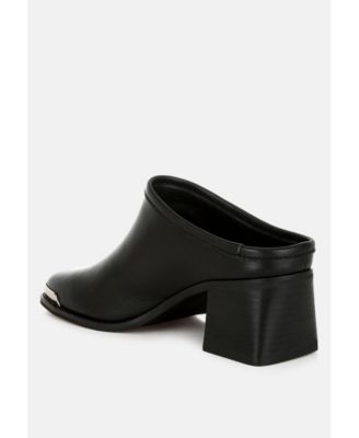 Bottani Genuine Leather Slip-On Mules