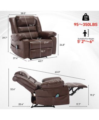 Breathable Leather Massage Recliner
