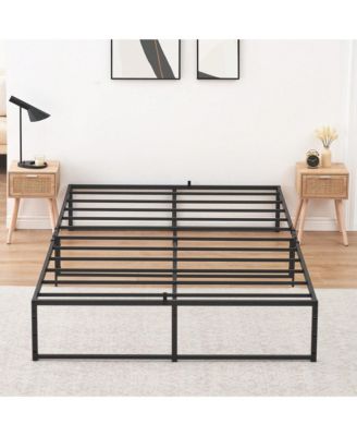 Twin/Full/Queen Size Metal Bed Frame, Platform Bed Frame 13 Inch With 3 In 1 Steel Support, Heavy Duty Metal Platform Bed Frame No Box Spring Needed Mattress Foundation Easy To Assemble