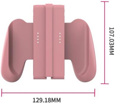 DOYO Switch Joycons Detachable Grip Compatible with Nintendo Switch/Switch OLED JoyCons Controllers, Nintendo Switch Accessories (Light-Pink)